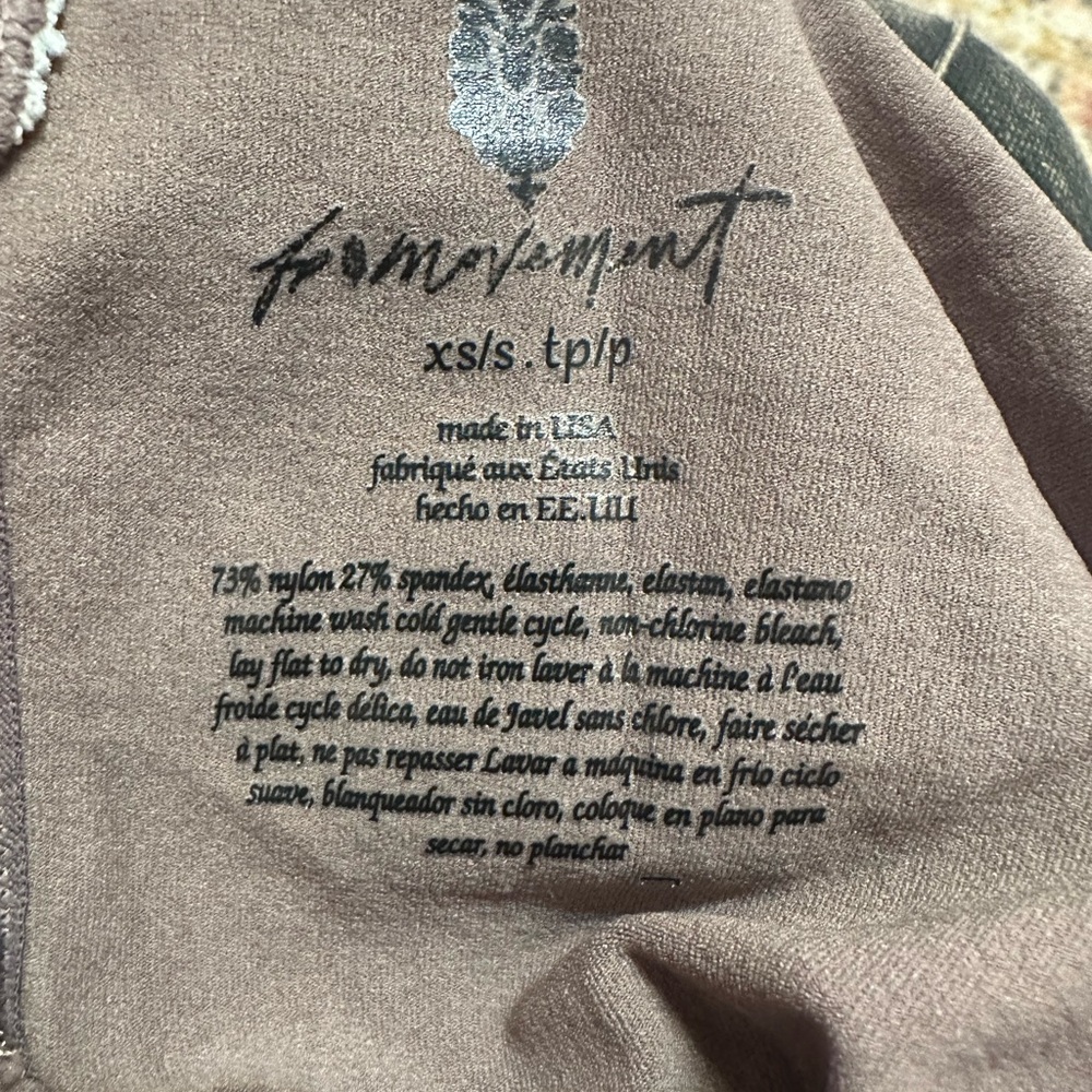 NWOT Free People Good Karma Onesie in Driftwood - Picture 4 of 11